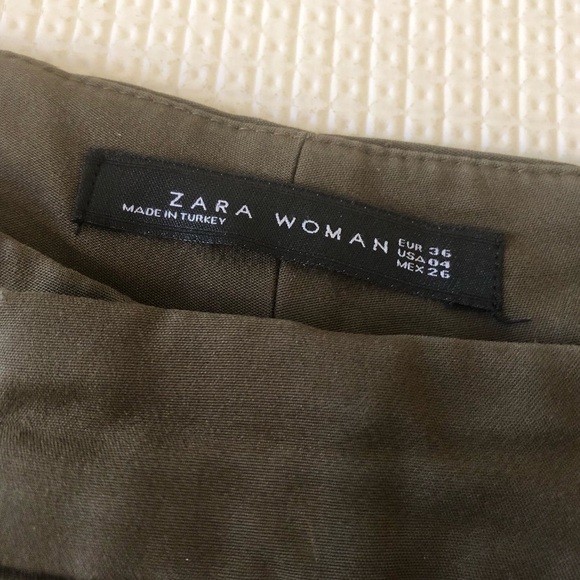 Zara Straight Legs Brown Pants - Picture 4 of 6